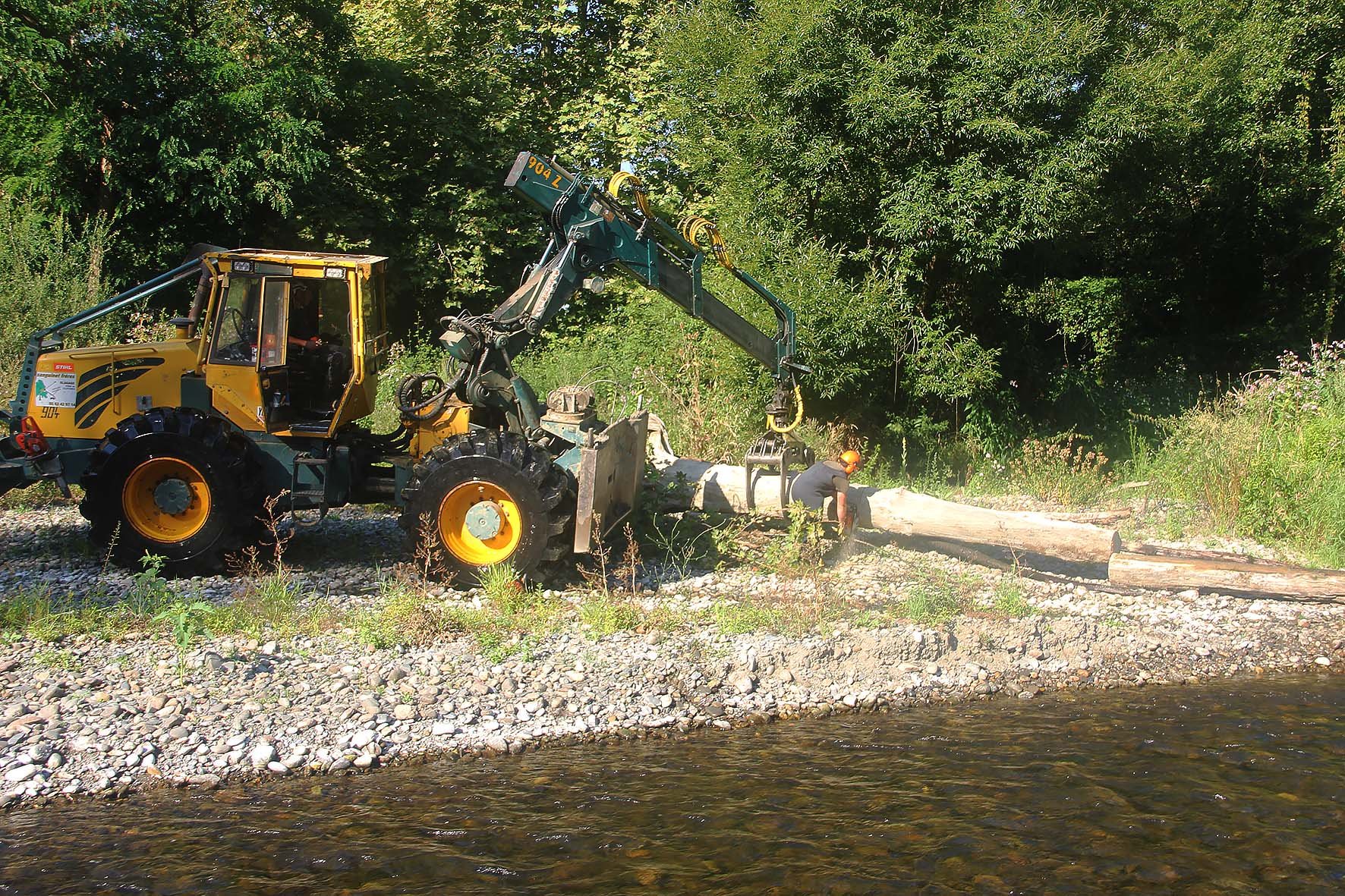 Chantier végétation à Estirac