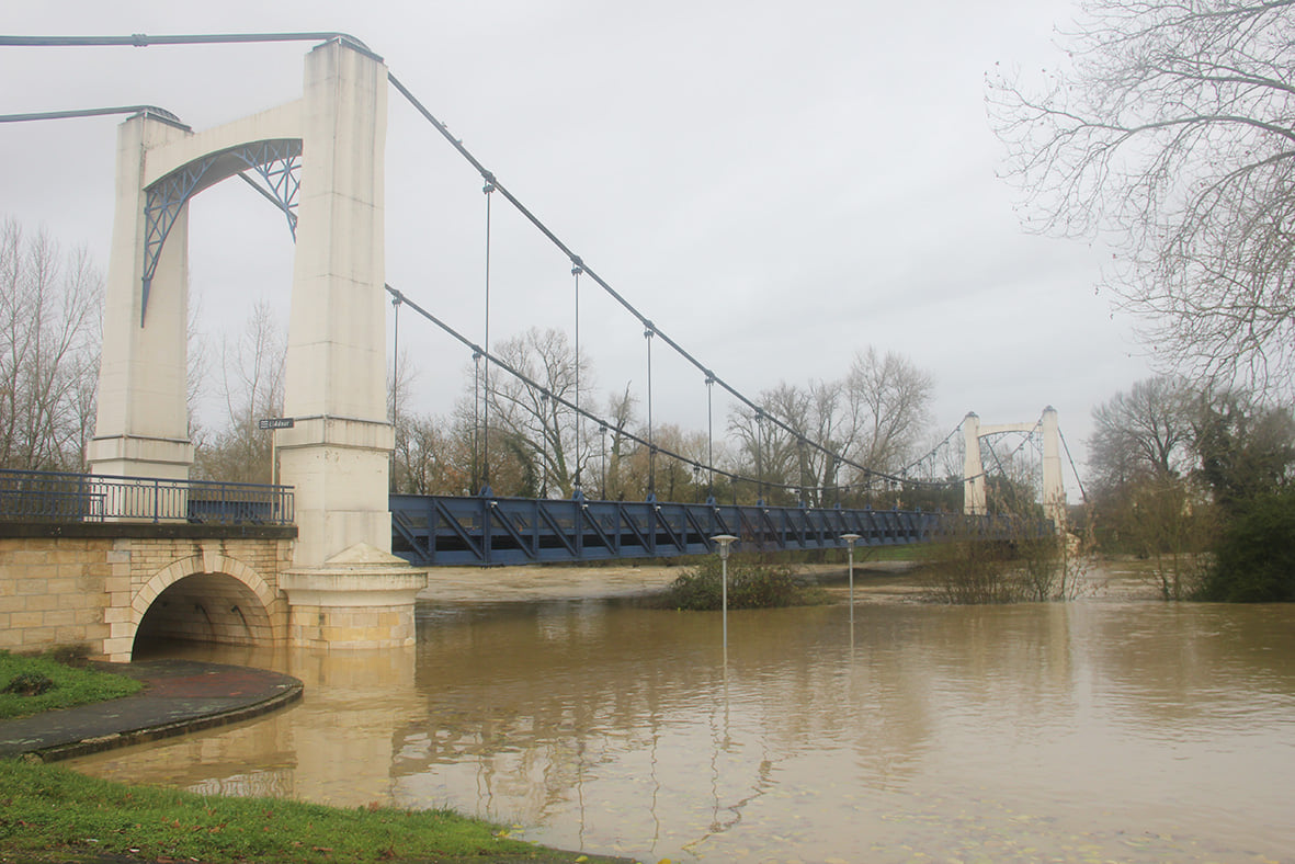 Crue de l'Adour gersois (11 décembre 2021)